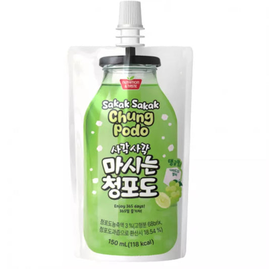 Sakak Sakak Green Grape Pouch (150ml x10)