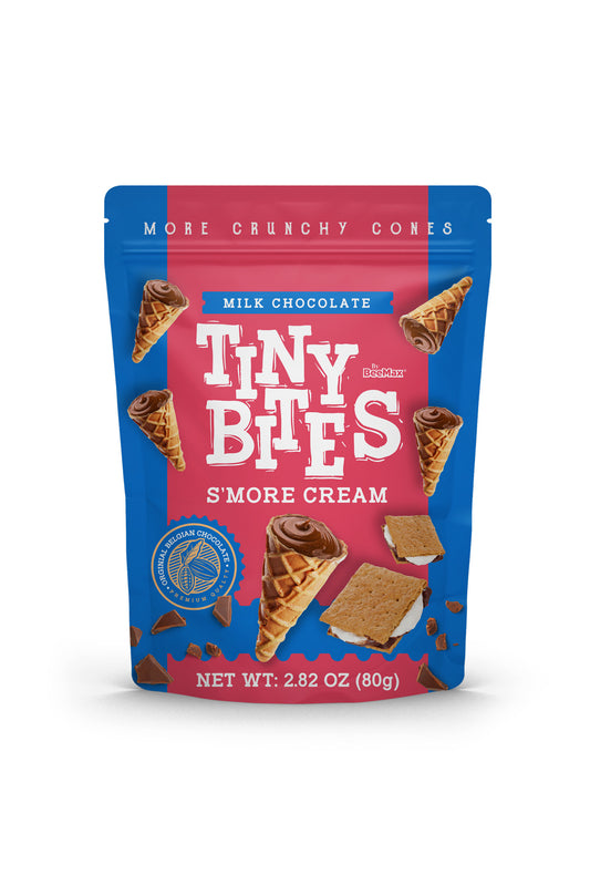 Tiny Bites Waffle Cones - S'more Cream (12 x 80g)