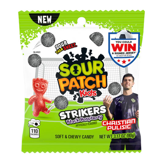 Sour Patch Kids Strikers Black Raspberry - 3.17oz x 12