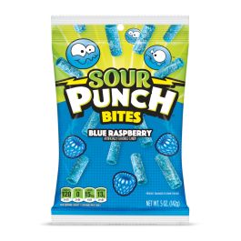 Sour Punch Blue Raspberry  Bites Peg 5oz 1/12ct