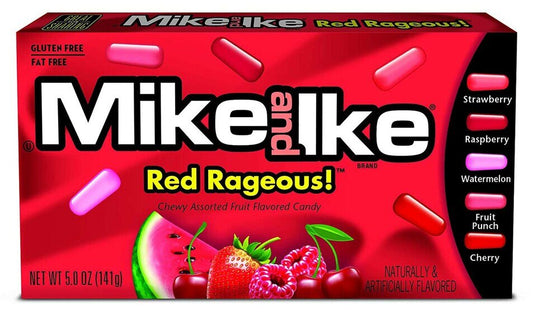 Mike and Ike Red Rageous Theatre Box 120g - 12 ct