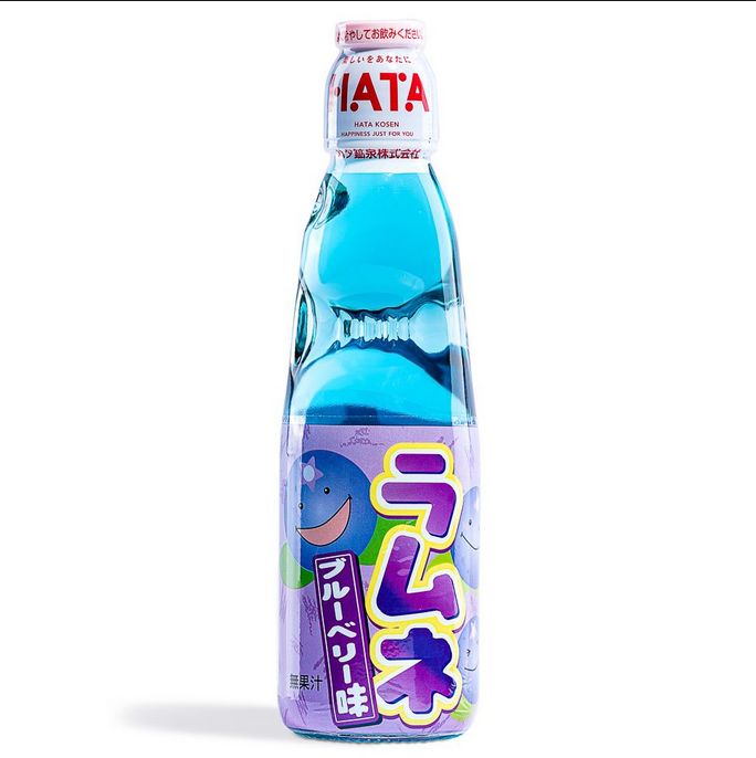 Hatakosen Blueberry Ramune Soda - 200ml x 30 – Candytheatre